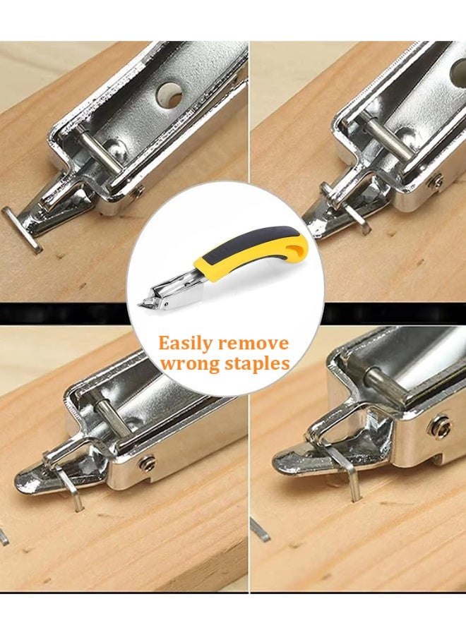 YIM-VIBEHAUS Staple Gun, Heavy Duty 4 in 1 Manual Hand Staplers with Stapler Remover and 800Pcs Staples, Nail Gun for Wood Furniture Woodworking Sofa Seat Cover Repair - Image 5
